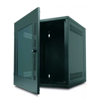 APC NetShelter armario rack de pared 13U puerta de cristal de doble bisagra profundidad de servidor