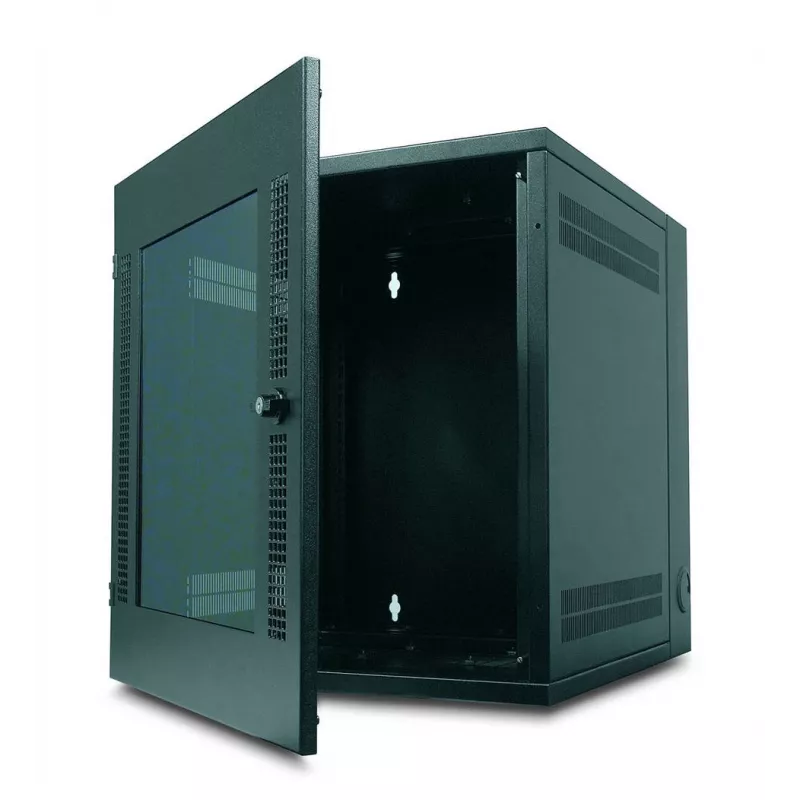 APC NetShelter armario rack de pared 13U puerta de cristal de doble bisagra profundidad de servidor