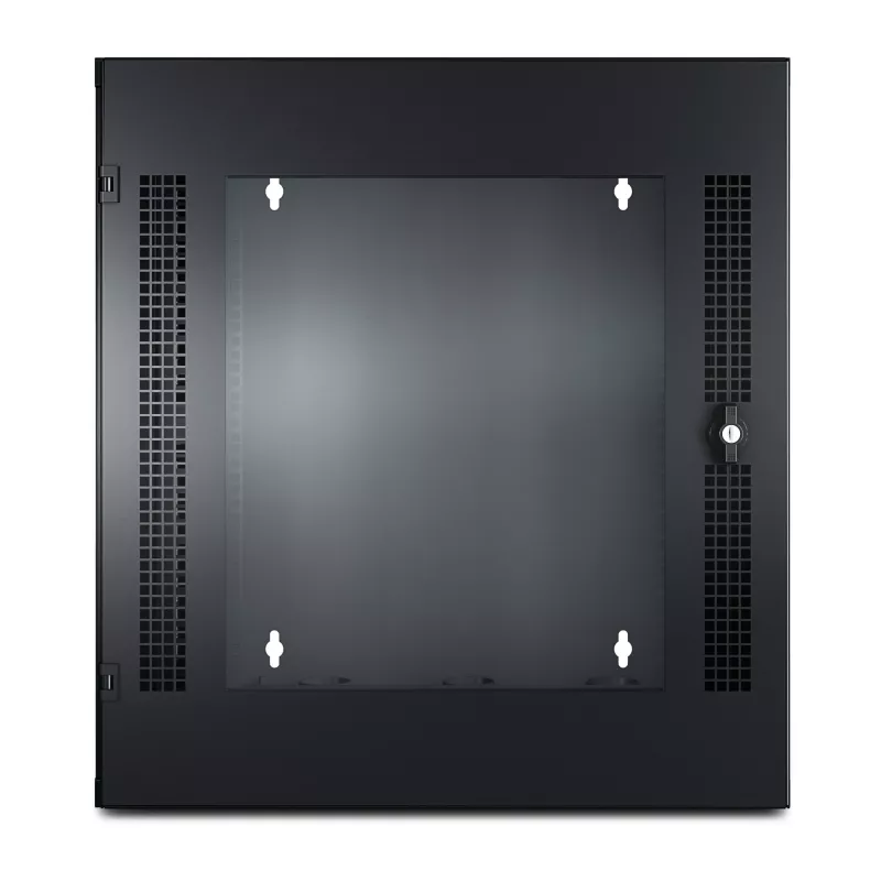 APC NetShelter armario rack de pared 13U puerta de cristal de doble bisagra profundidad de servidor