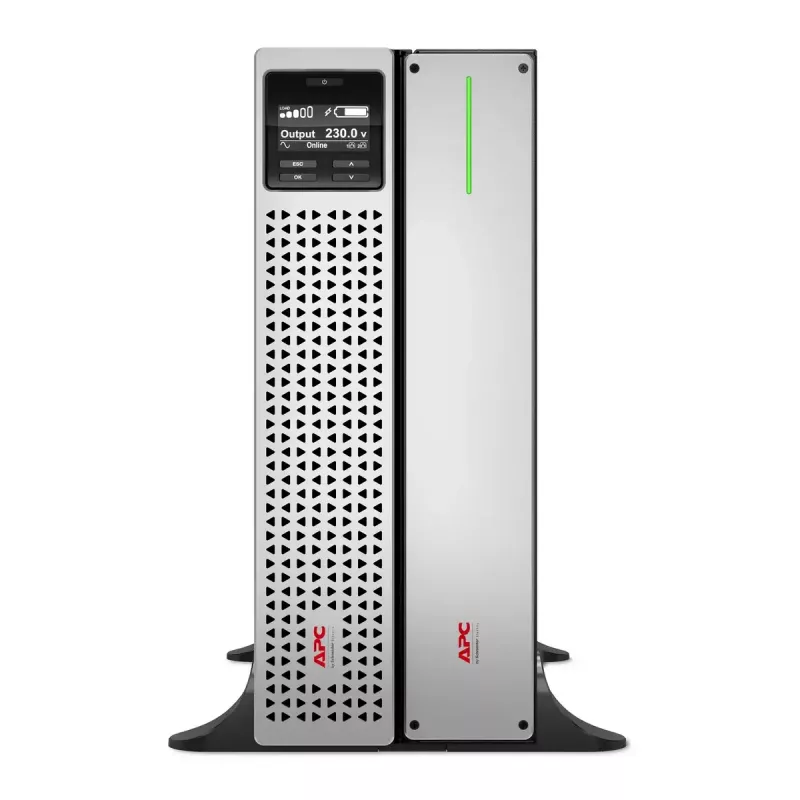 APC Smart-UPS On-Line, 3kVA, iones de litio, Rackmount 4U, 230V, 6x C13+2x C19 tomas IEC, SmartSlot, autonomía ampliada, kit de raíles incluido