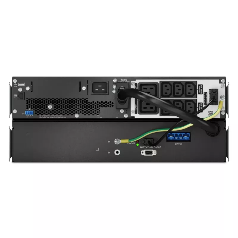 APC Smart-UPS On-Line, 3kVA, iones de litio, Rackmount 4U, 230V, 6x C13+2x C19 tomas IEC, SmartSlot, autonomía ampliada, kit de raíles incluido