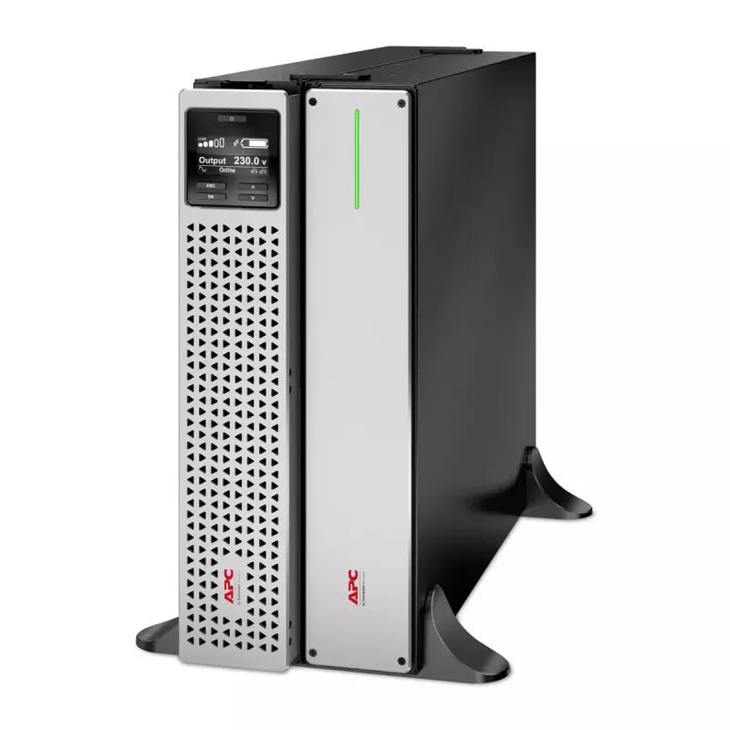 APC Smart-UPS On-Line, 3kVA, iones de litio, Rackmount 4U, 230V, 6x C13+2x C19 tomas IEC, SmartSlot, autonomía ampliada, kit de raíles incluido