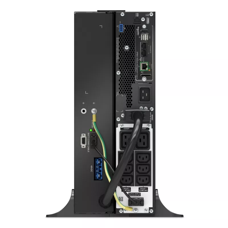 APC Smart-UPS On-Line, 2200 VA, litio-ión, montaje en rack 4U, 230 V, 6x salidas IEC C13 + 2x C19, tarjeta de red, autonomía extendida, kit de raíles incluido