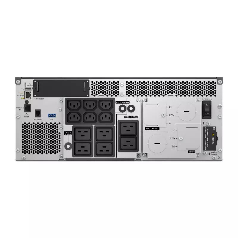 Sistema de alimentación ininterrumpida APC SRTL8KRM4UI doble conversión online 8 kVA 8000 W 12 tomas AC rack/torre 4U