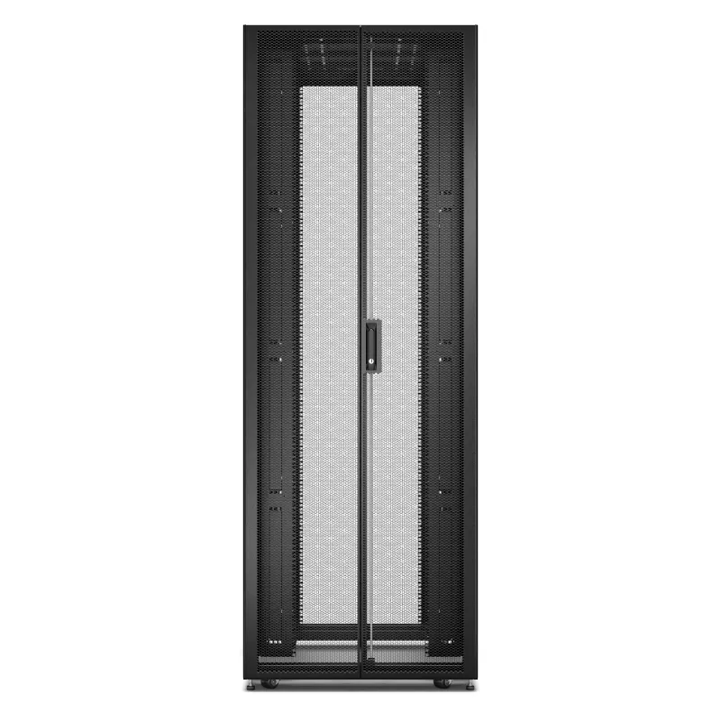 APC Easy Rack, 48U, negro, con techo, ruedas, patas, 4 soportes y paneles laterales, sin suelo, 2258H x 800B x 1000T mm