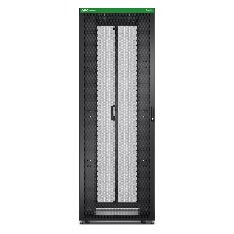 APC Easy Rack, 48U, negro, con techo, ruedas, patas, 4 soportes y paneles laterales, sin suelo, 2258H x 800B x 1000T mm