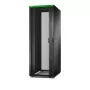 Rack de servidor independiente APC Easy Rack 48U (negro) con techo, ruedas, patas, 4 soportes, paneles laterales — 2258H x 800B x 1200T mm