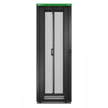 Rack de servidor independiente APC Easy Rack 48U (negro) con techo, ruedas, patas, 4 soportes, paneles laterales — 2258H x 800B x 1200T mm
