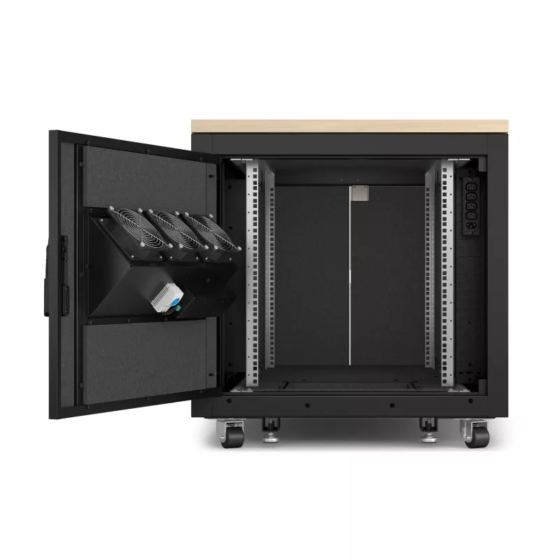 APC NetShelter insonorizado, 12U, caja rack de servidor, arce