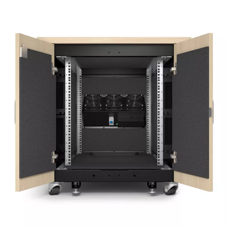 APC NetShelter insonorizado, 12U, caja rack de servidor, arce