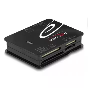 Lector de tarjetas DeLOCK 91007 USB 2.0 negro CF MMC MS MicroSD xD
