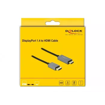 Cable activo DisplayPort 1.4 a HDMI DeLOCK 85928 1m 4K 60Hz HDR
