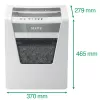 Leitz IQ Office Destructora de documentos P4, corte en partículas, 22,3 cm, 4 x 40 mm, 23 l, 225 hojas, 55 dB