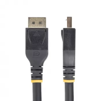 StarTech.com Cable DisplayPort 1.4 activo de 15,2 m (50 ft), cable DisplayPort DP8K con HBR3, HDR10, MST, DSC 1.2, HDCP 2.2, 8K 60Hz, 4K 120Hz - Cable DP 1.4 M/M