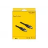 Cable DisplayPort DeLOCK 8K 60 Hz 1 m negro metal