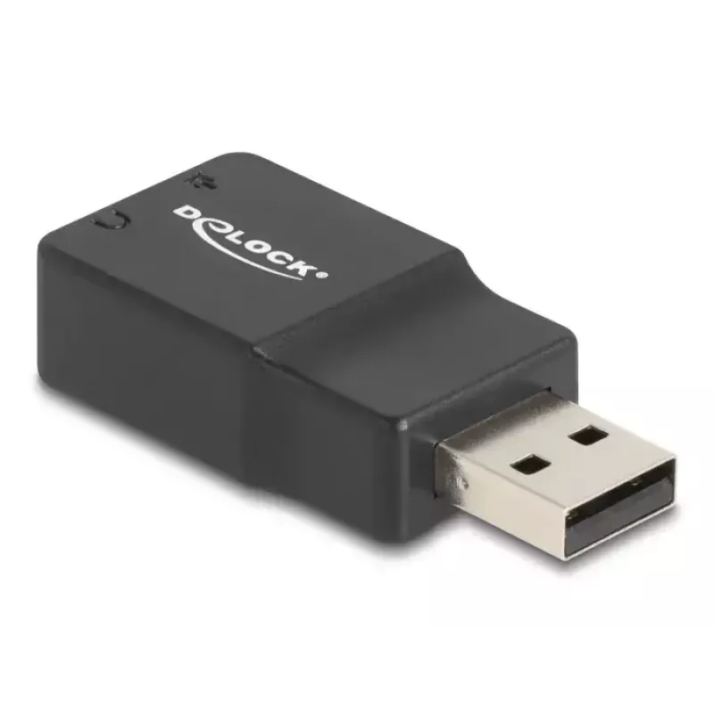 DeLOCK Tarjeta de sonido USB externa DeLOCK 66634 USB-A a 2 x 3,5 mm