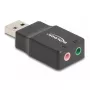 DeLOCK Tarjeta de sonido USB externa DeLOCK 66634 USB-A a 2 x 3,5 mm