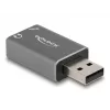 DeLOCK Tarjeta de sonido USB externa conector macho USB-A a 2 x 3,5 mm estéreo