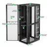 APC NetShelter SX, carcasa Server Rack, Gen 2, 52U, 2436H x 800B x 1200T mm, con paneles laterales, negro