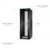 APC NetShelter SX, carcasa Server Rack, Gen 2, 52U, 2436H x 800B x 1200T mm, con paneles laterales, negro