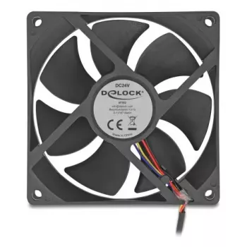 DeLOCK 67302 ventilador 9,2 cm negro rodamiento de bolas