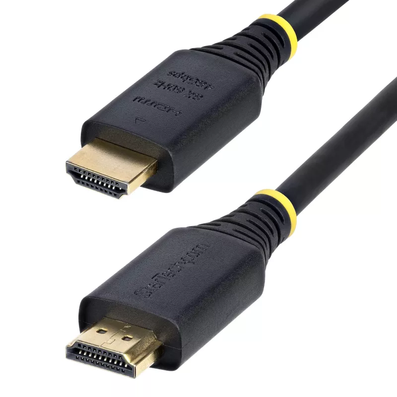 StarTech.com Cable HDMI Ultra High Speed certificado de 1 m (3 ft), 8K 60Hz/4K 120Hz, cable HDMI 2.1 con HDR10+ / eARC, 48Gbps, cable HDMI 8K para monitor/TV/pantalla, funda de TPE flexible