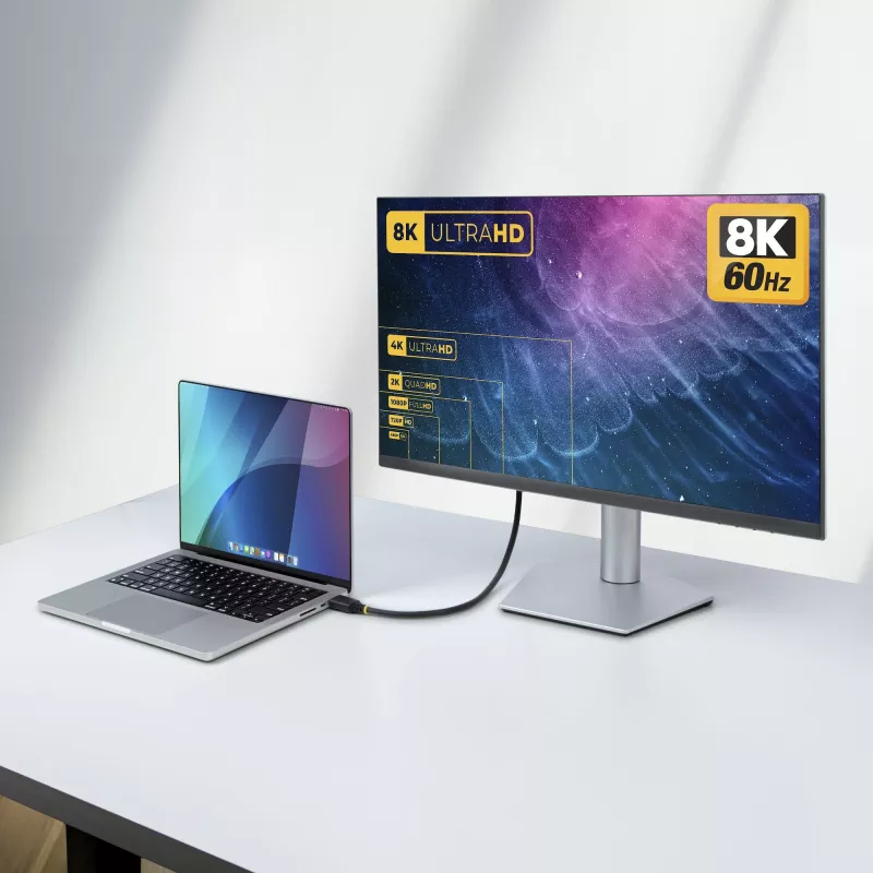 StarTech.com Cable HDMI Ultra High Speed certificado de 1 m (3 ft), 8K 60Hz/4K 120Hz, cable HDMI 2.1 con HDR10+ / eARC, 48Gbps, cable HDMI 8K para monitor/TV/pantalla, funda de TPE flexible