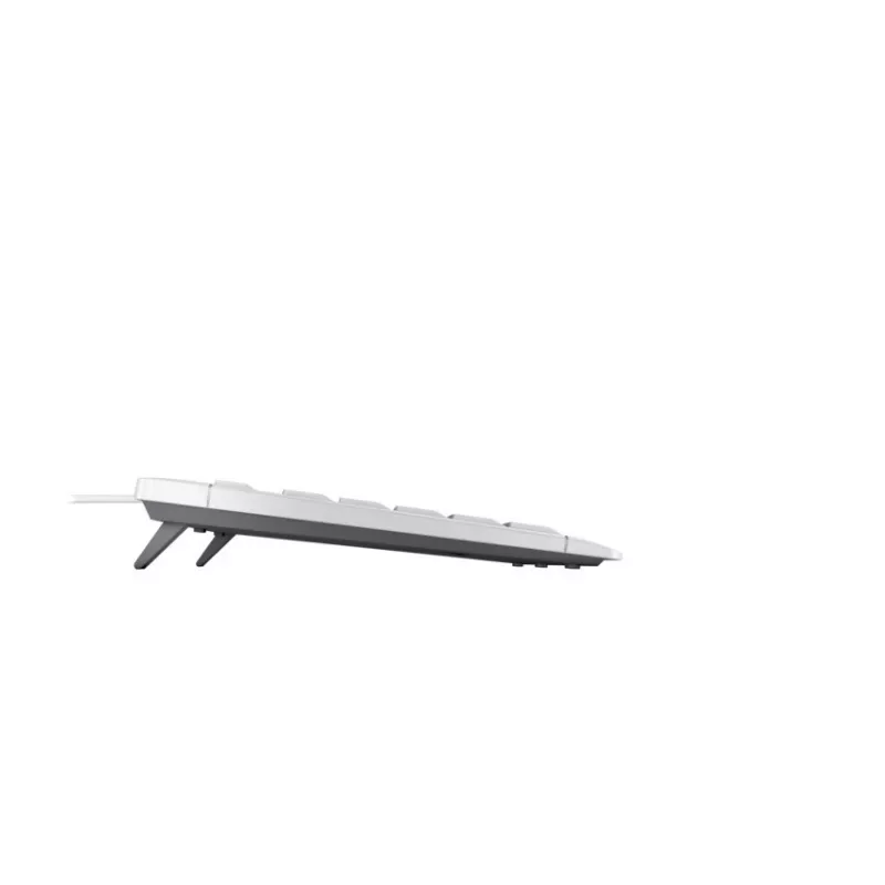CHERRY STREAM KEYBOARD TKL, USB con cable, distribución US con símbolo del euro, gris claro (JK-8600EU-0)