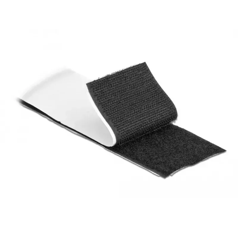 Cinta de velcro DeLOCK L 10 m x An 50 mm negra