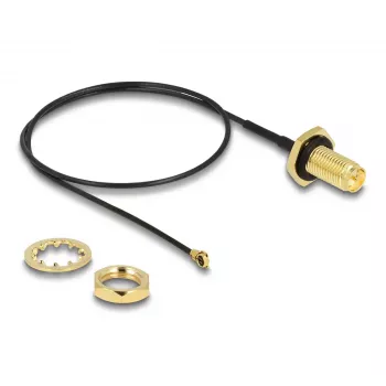 Cable de antena DeLOCK RP-SMA conector hembra a I-PEX MHF I 35 cm