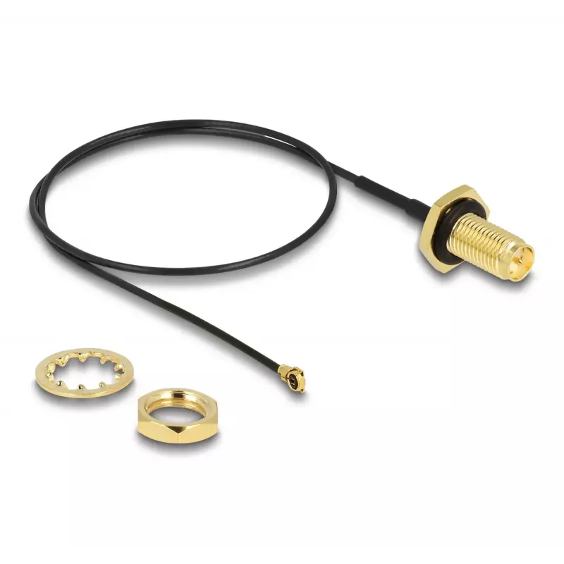 Cable de antena DeLOCK RP-SMA conector hembra a I-PEX MHF I 35 cm
