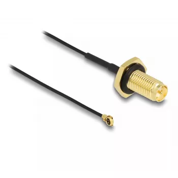 Cable de antena DeLOCK RP-SMA conector hembra a I-PEX MHF I 35 cm