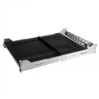StarTech.com estante de servidor deslizante ventilado de 2U con brazo de gestión de cables - profundidad de montaje ajustable de 27,7 a 31,6 pulgadas - 50 lb - bandeja de servidor de 19 inch para rack de equipos - 24 pulgadas de profundidad