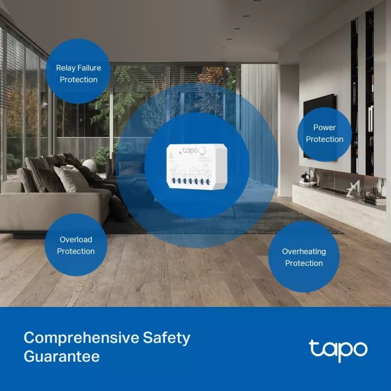 TP-Link TAPO S110E(UN) actuador para smart home actuador de interruptor 7 canales