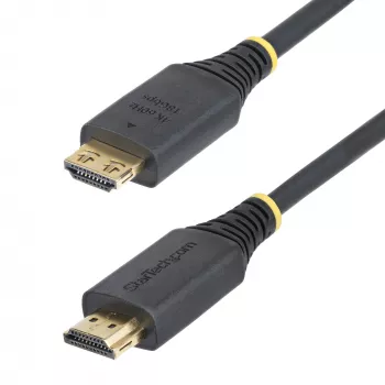 StarTech.com cable HDMI High Speed de 2 m (6ft) con conectores de agarre, 4K 60Hz/1440p 144Hz, HDR10/HDCP 2.2/ARC, 18Gbps, cable HDMI UHD para TV/monitor/pantalla, funda de TPE