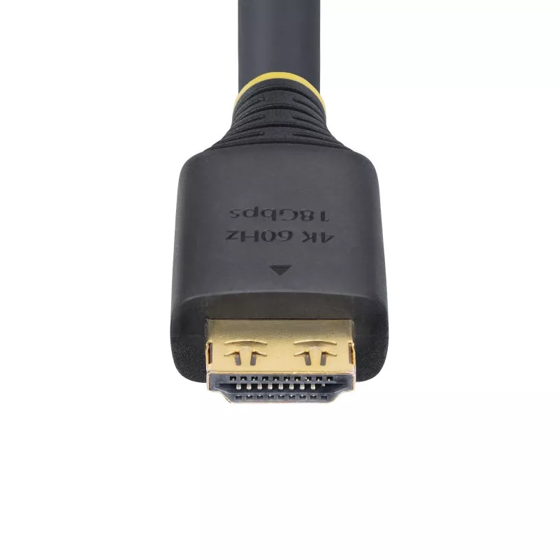 StarTech.com Cable HDMI High Speed de 7m (23ft) con conectores con agarre, 4K 60Hz/1440p 144Hz, HDR10/HDCP 2.2/ARC, 18Gbps, cable HDMI UHD para TV/monitor/pantalla, funda TPE