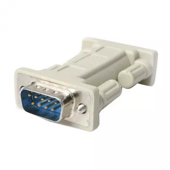 StarTech.com Adaptador de módem nulo serie DB9 RS232 - M/M, DB-9, DB-9, Blanco