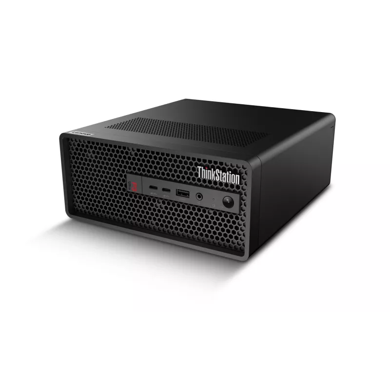 Lenovo ThinkStation P3 Ultra SFF Gen 2 Intel Core Ultra 5 235 32 GB DDR5-SDRAM 512 GB SSD NVIDIA RTX A400 Windows 11 Pro Estación de trabajo mini torre Negro