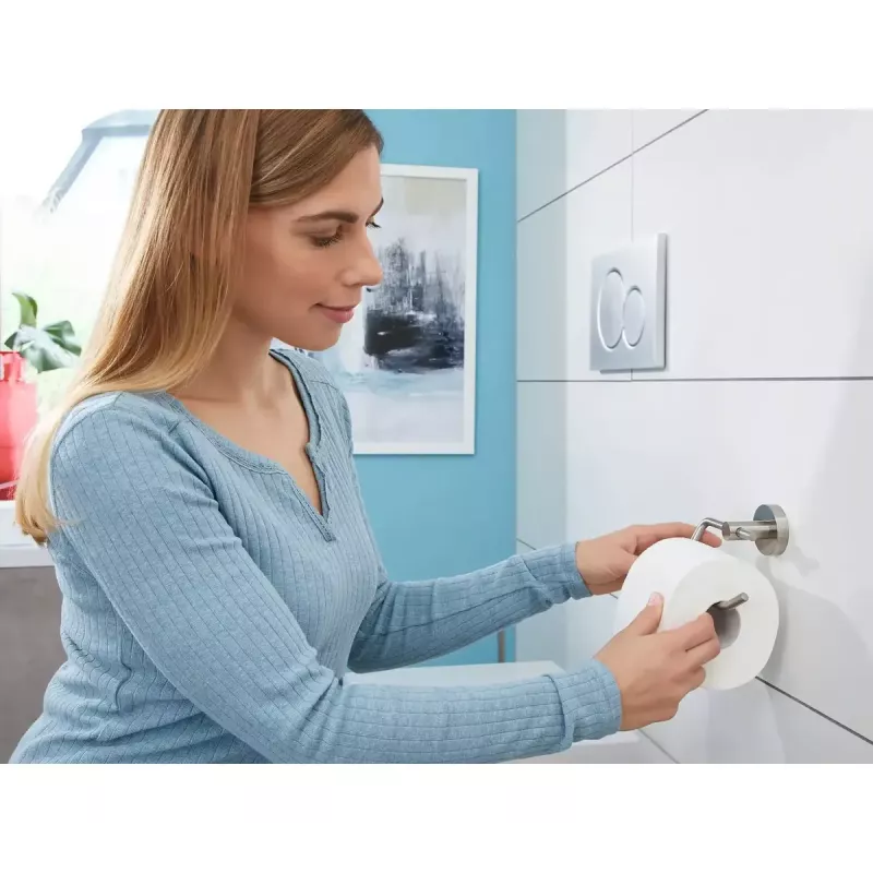 Portarrollos de papel higiénico Tesa 40301-00000-00 montaje en pared acero inoxidable 138×50×105 mm