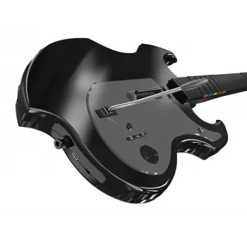 Guitarra PDP Riffmaster negra gris inalámbrica PC PS4 PS5 batería 36h