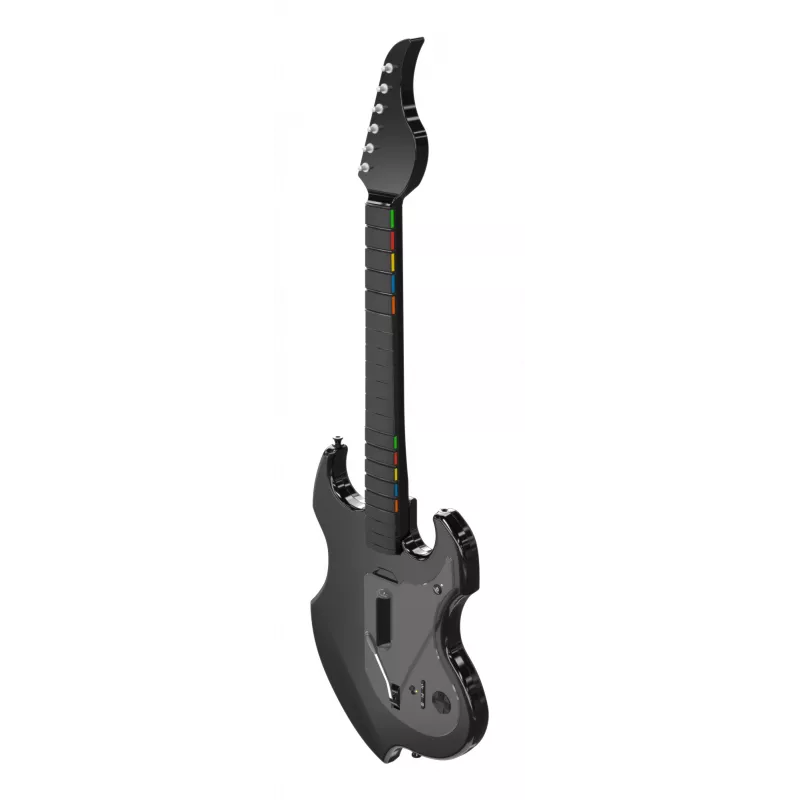 Guitarra PDP Riffmaster negra gris inalámbrica PC PS4 PS5 batería 36h