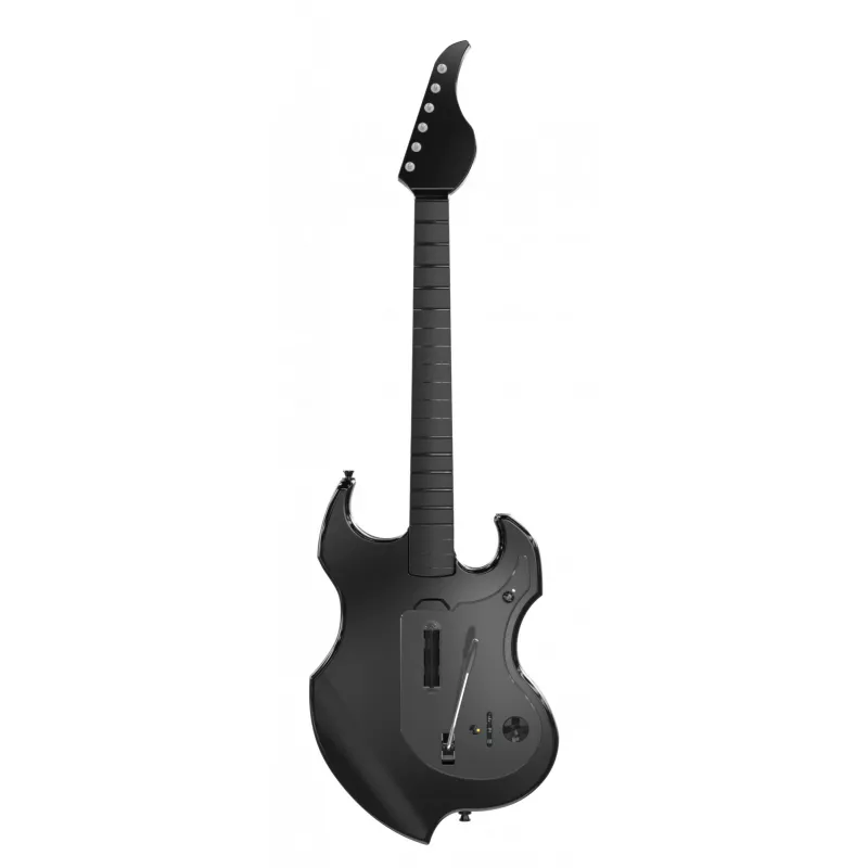 Guitarra PDP Riffmaster negra gris inalámbrica PC PS4 PS5 batería 36h