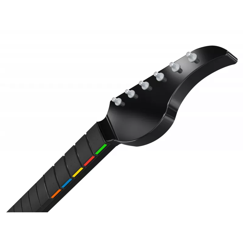 Guitarra PDP Riffmaster negra gris inalámbrica PC PS4 PS5 batería 36h
