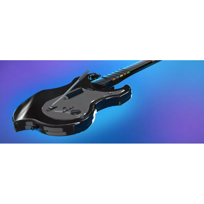 Guitarra PDP Riffmaster negra gris inalámbrica PC PS4 PS5 batería 36h