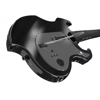 Guitarra PDP Riffmaster negra, gris analógica / digital PC, Xbox One, Xbox Series S, Xbox Series X