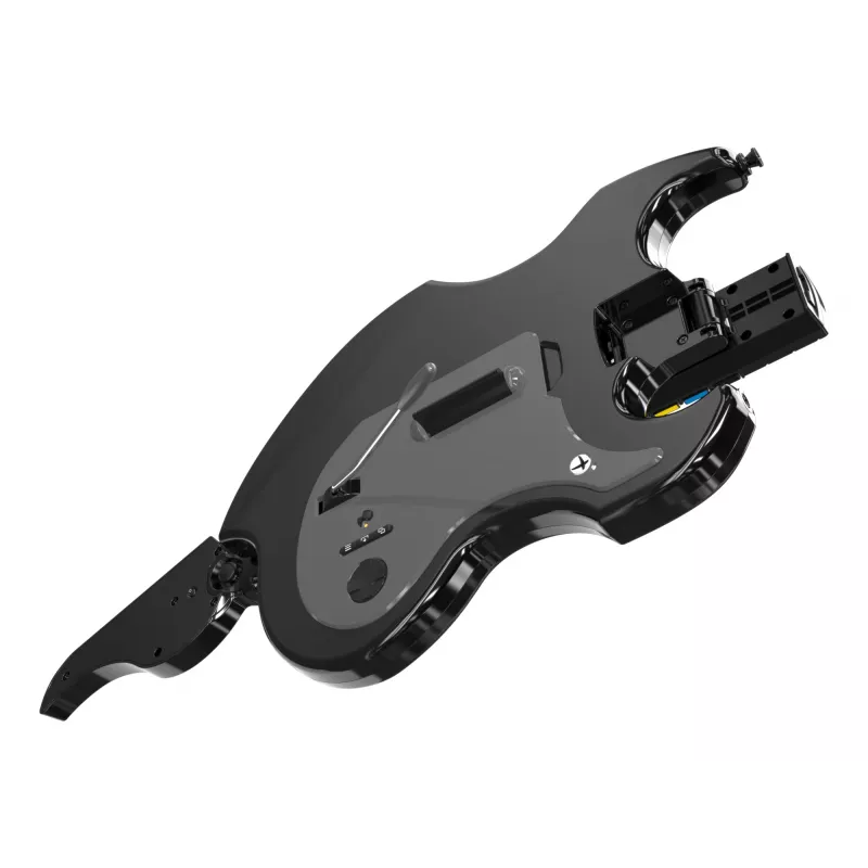 Guitarra PDP Riffmaster negra, gris analógica / digital PC, Xbox One, Xbox Series S, Xbox Series X