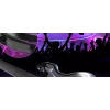 Guitarra PDP Riffmaster negra, gris analógica / digital PC, Xbox One, Xbox Series S, Xbox Series X