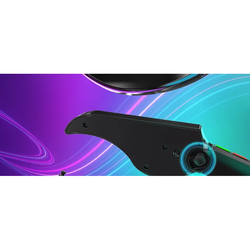 Guitarra PDP Riffmaster negra, gris analógica / digital PC, Xbox One, Xbox Series S, Xbox Series X