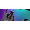 Guitarra PDP Riffmaster negra, gris analógica / digital PC, Xbox One, Xbox Series S, Xbox Series X