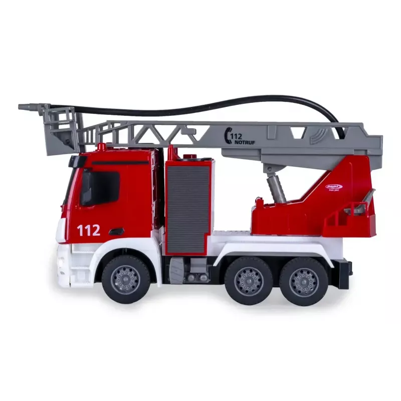 Modelo RC vehículo de bomberos Jamara Mercedes-Benz Antos motor eléctrico 1:26
